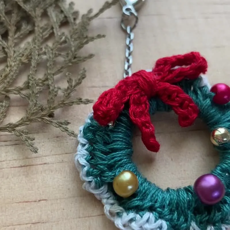 【手作飾品系列】 鉤針編織 簍空繡球花 夾式耳環